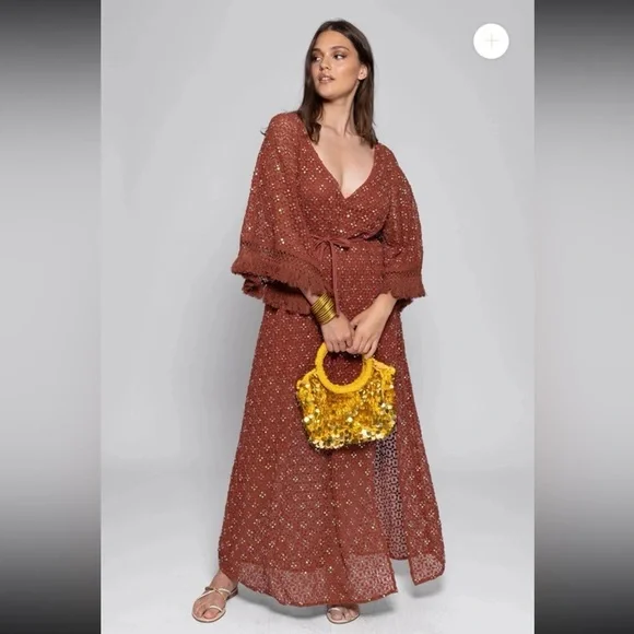 NWT Sundress ROSE LONG DRESS
size Large/XL - Picture 1 of 12